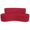 Ver imagem 4 de Sofá Curvo Orgânico Escritório Recepção 3 Lugares Amsterdã 180cm Suede