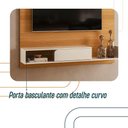 Ver imagem 3 de Painel para Tv Suspenso Evo com Buffet Soft Cinamomo Off White - Hb Móveis