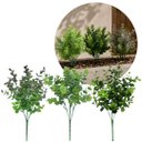 Ver imagem 2 de Kit 3 Folhagens de Eucalipto Permanente 30cm Verde Mescla e Verde com Lilás Prime