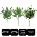Ver imagem 3 de Kit 3 Folhagens de Eucalipto Permanente 30cm Verde Mescla e Verde com Lilás Prime