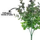 Ver imagem 6 de Kit 3 Folhagens de Eucalipto Permanente 30cm Verde Mescla e Verde com Lilás Prime