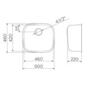 Ver imagem 2 de Cuba Docol Invicta 46x42 016965CH Inox Alto Brilho