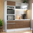 Ver imagem 1 de Armário de Cozinha Compacta 180cm Branco/Rustic Topazio Madesa 86
