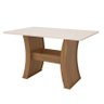 Mesa de Jantar Eslovênia 135x90 com 6 Cadeiras Amêndoa/Marrom - PR Móveis - 3