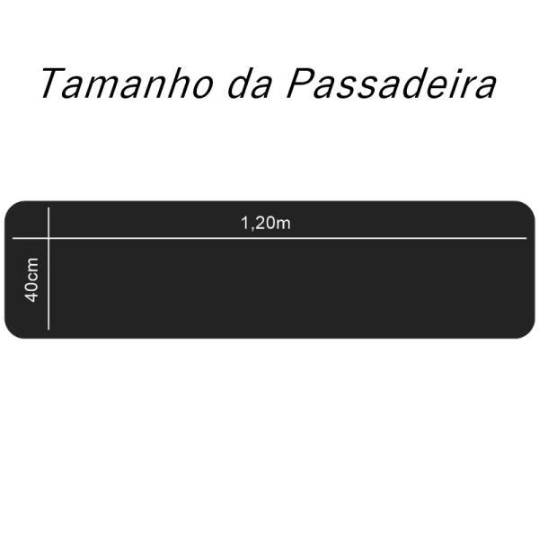 Passadeira Tapete Trilho Corredor Emborrachado 1,20m x 40 cm - Barroco - 6
