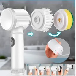 Escova de Limpeza Elétrica Giratória 6 em 1 Recarregável Usb - 6