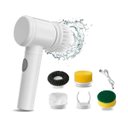 Ver imagem 2 de Escova de Limpeza Elétrica Giratória 6 em 1 Recarregável Usb