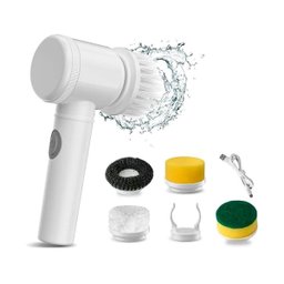 Escova de Limpeza Elétrica Giratória 6 em 1 Recarregável Usb - 2