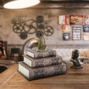 Ver imagem 5 de Kit 3 Book Camuflado Livro Cofre Decorativo Fake Porta Joias Documentos Caixa Organizador Madeira