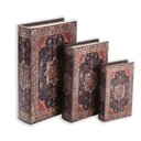 Ver imagem 1 de Kit 3 Book Camuflado Livro Cofre Decorativo Fake Porta Joias Documentos Caixa Organizador Madeira