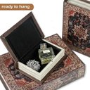 Ver imagem 4 de Kit 3 Book Camuflado Livro Cofre Decorativo Fake Porta Joias Documentos Caixa Organizador Madeira