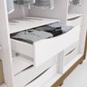 Guarda-roupa Casal 100% Mdf Kappesberg C/pés e 8 Espelhos 6 Portas 8 Gavetas Branco/nogueira - 3