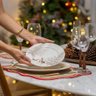 Prato de Sobremesa Copa e Cia Aquarelle Natal em Cerâmica Rena Duo - 4
