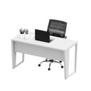Ver imagem 1 de Escrivaninha Industrial 135cm X 60cm Cinza Pés em Metal F5 Cor:cinza