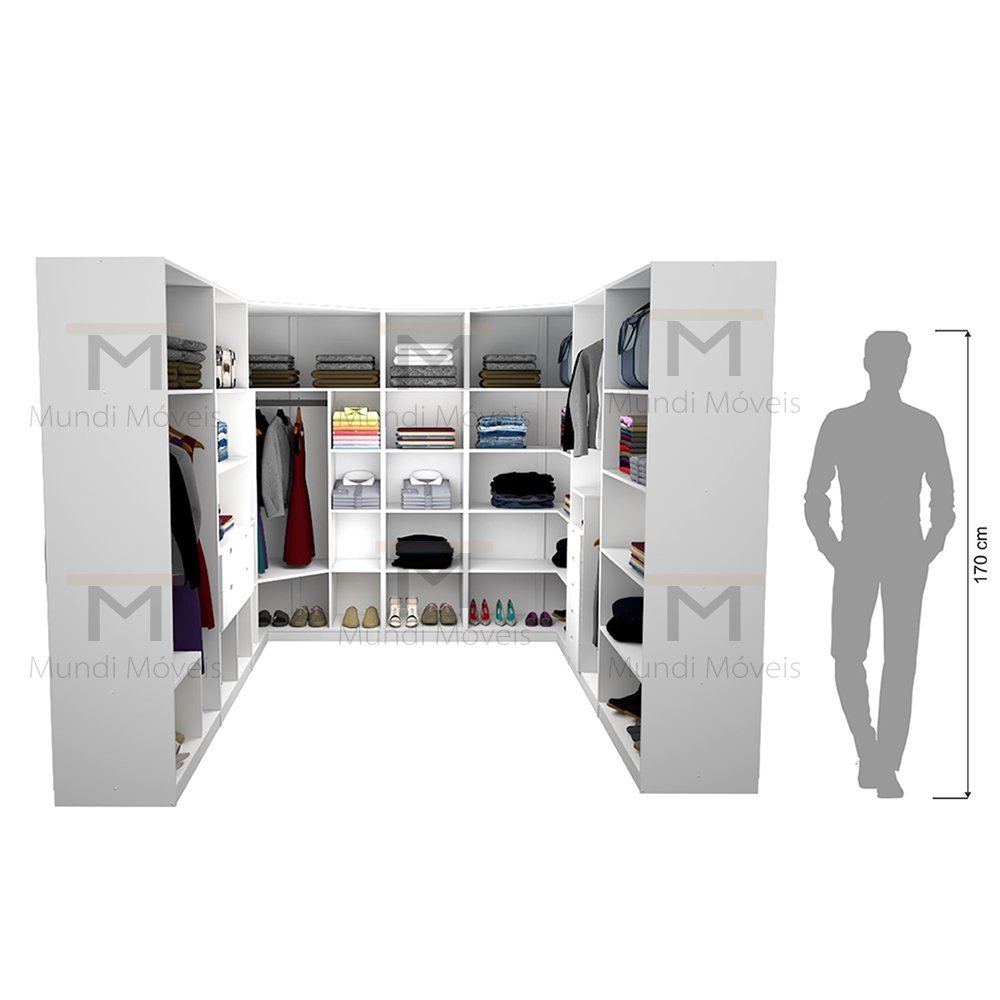 KIT CLOSET MODULAR M73.2021.B M101,110,111,112,113,114,115 MUNDI MOVEIS - 5