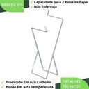 Ver imagem 7 de Porta Papel Higiênico de Chão Duplo Suporte Cromado F.seul