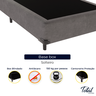 Cama Box King Suede Cinza - 2