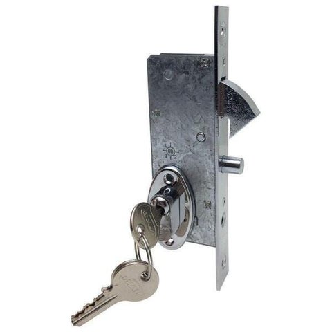 Fechadura Porta Correr 1065 Externa Bico Papagaio Cromado