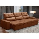 Ver imagem 2 de Sofá Retrátil Reclinável para Sala 4 Lugares 290cm Aires F04 Veludo Terracota - Lyam Decor