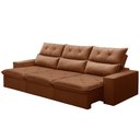 Ver imagem 7 de Sofá Retrátil Reclinável para Sala 4 Lugares 290cm Aires F04 Veludo Terracota - Lyam Decor