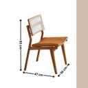 Ver imagem 4 de Conjunto de Mesa Jantar Raiz Tampo 180cm Barril Laminado e 6 Cadeiras Eloá Premium Natural Star Caramelo/Imbuia Natural/Cinamomo Marrom