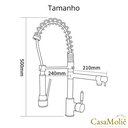 Ver imagem 7 de Cuba Gourmet Aço Inox Escovado com Torneira – 60x42 Cm