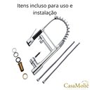 Ver imagem 6 de Cuba Gourmet Aço Inox Escovado com Torneira – 60x42 Cm