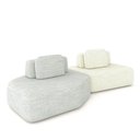 Ver imagem 6 de Sofá Modular Ilha Dakota G33 2 Módulos 310cm Linho Cinza-Offwhite Gran Belo