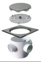 Ver imagem 3 de Ralo Inox Elegance Escovado 17,5cm x 17,5cm para Cx de 150Mm
