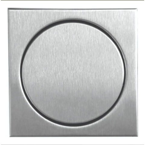 Ralo Inox Elegance Escovado 17,5cm x 17,5cm para Cx de 150Mm