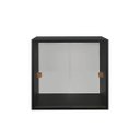 Ver imagem 2 de Armário Kit 44 Preto com Portas de Correr Acrílico e Puxador Montante Natural