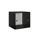 Ver imagem 1 de Armário Kit 44 Preto com Portas de Correr Acrílico e Puxador Montante Natural