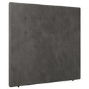 Ver imagem 2 de Cabeceira Cama Box Casal King Size Luana 193cm Veludo Cinza - Abmaza