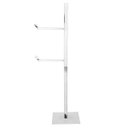 Ver imagem 1 de Papeleira De Chão Quadrada Com Reserva Cromada