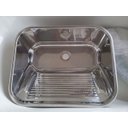Ver imagem 2 de Tanque Monobloco 30l Aço Inox 304 Acetinado/polido 53x43 X23cm - Inox Polido