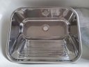 Ver imagem 2 de Tanque Monobloco 30l Aço Inox 304 Acetinado/polido 53x43 X23cm - Inox Polido