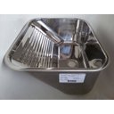 Ver imagem 3 de Tanque Monobloco 30l Aço Inox 304 Acetinado/polido 53x43 X23cm - Inox Polido