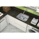 Ver imagem 3 de Tanque monobloco 30L aço INOX 304 Acetinado/Polido 53X43 X23CM - Acetinado