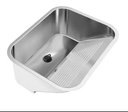 Ver imagem 1 de Tanque monobloco 30L aço INOX 304 Acetinado/Polido 53X43 X23CM - Acetinado
