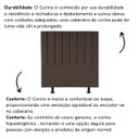 Ver imagem 5 de Cabeceira Estofada de Cama Casal Queen 160 Cm Maisa Corino:marrom