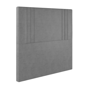 Cabeceira Casal Queen Londres em Linho com Sapata Cor Cinza Sonhar 10053LN-21	- Cinza