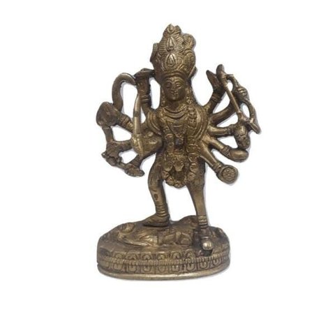 Escultura Deusa Kali de Bronze 16 Cm