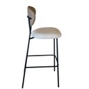 Ver imagem 6 de Banqueta Alta em Aço Carbono com Pintura Epóxi Preto – Lívia Exclusiva Courino Durango Palha