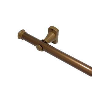 Kit varão para cortina 2,20mts ouro velho 28mm compacto sala / quarto