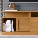 Ver imagem 2 de Rack Painel Home 136cm Para TV 60 Polegadas Chicago Lukaliam Tauari/Cinza