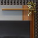 Ver imagem 3 de Rack Painel Home 136cm Para TV 60 Polegadas Chicago Lukaliam Tauari/Cinza