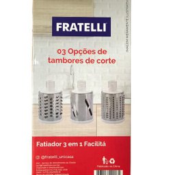 Fatiador Cortador Ralador Legumes 3 em 1 Facilitá Fratelli - 3