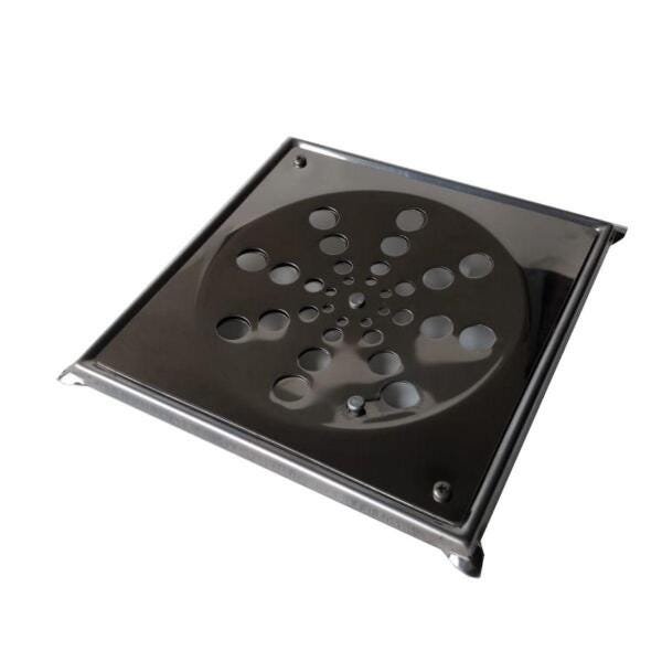 2 Ralos Inox Banheiro 10Cm/15Cm Fecho Anti Insetos Caixilho - 4