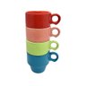Jogo de Xicara de Porcelana Empilhaveis para Cafe Stacky Hauskraft 4 Pecas 90ml - 1