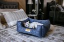 Ver imagem 7 de Cama Quadrada para Cachorro ou Gato Luppet Azul Petróleo M